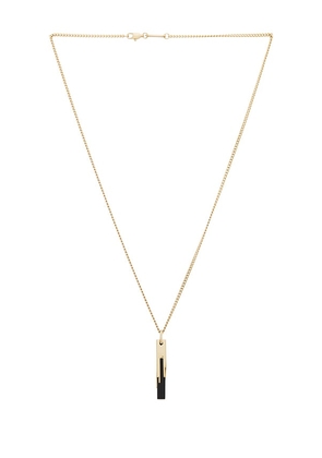 Vitaly Glitch Necklace in Metallic Gold. Size .