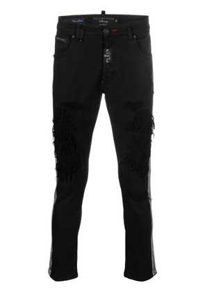 Philipp Plein stripe-detail skinny jeans - Black
