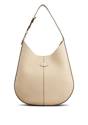 Tod's small Oboe leather tote bag - Neutrals