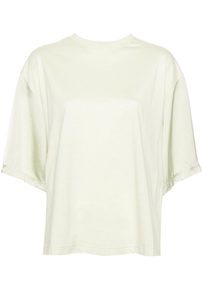 Fabiana Filippi satin-detailed cotton T-shirt - Green