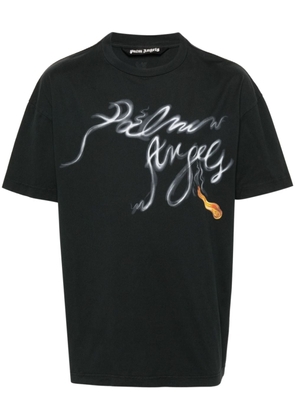 Palm Angels Foggy logo-print T-shirt - Black