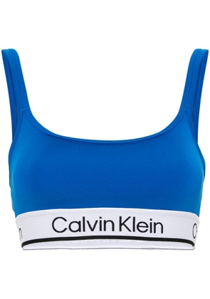 Calvin Klein logo-underband sports bra - Blue