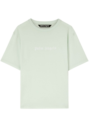 Palm Angels logo-print cotton T-shirt - Green