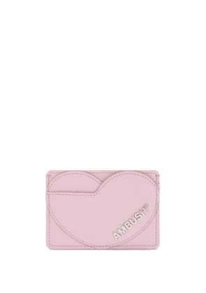 AMBUSH Heart leather cardholder - Pink