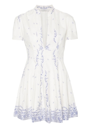 Philosophy Di Lorenzo Serafini floral-print cotton dress - White