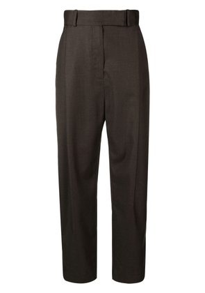 TOTEME tapered wool trousers - Brown
