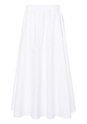 P.A.R.O.S.H. poplin cotton skirt - White