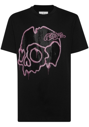 Philipp Plein Dripping Skull cotton T-shirt - Black