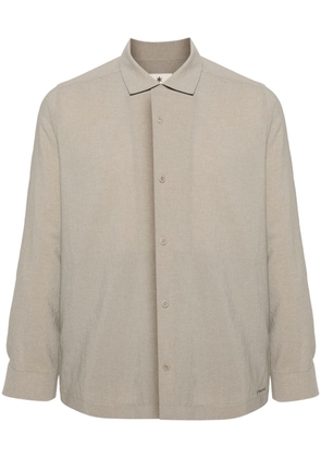Snow Peak cutaway-collar button-up shirt - Neutrals