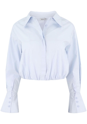 Simkhai Blythe cotton cropped shirt - Blue