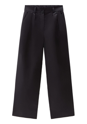 Woolrich wide-leg cotton trousers - Black
