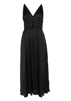 Maje bead-embellished maxi dress - Black