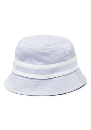 Lacoste stripe-detail cotton bucket hat - Blue