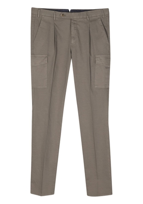 PT Torino cotton-linen cargo trousers - Neutrals
