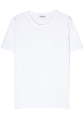 DONDUP logo-embroidered cotton T-shirt - White