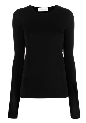 Sportmax long-sleeve jersey top - Black