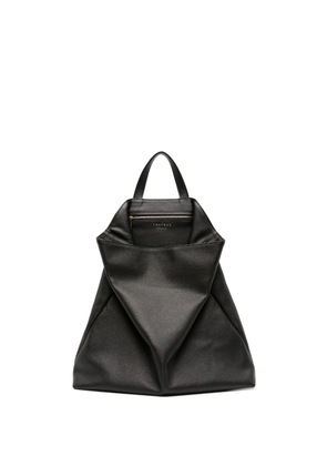 Tsatsas Fluke draped leather bag - Black