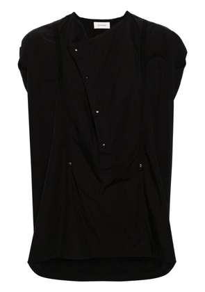 LEMAIRE panelled sleeveless blouse - Black