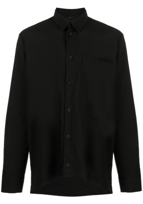 Transit long-sleeve button-up shirt - Black