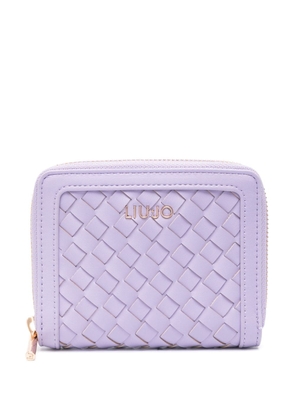 LIU JO interwoven bi-fold wallet - Purple