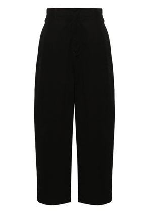 LEMAIRE high-waist wide-leg trousers - Black
