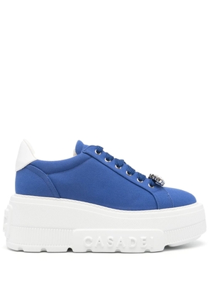 Casadei Fedora canvas sneakers - Blue