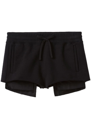 Miu Miu cotton track shorts - Black