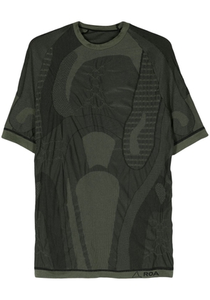 ROA multi-pattern seamless T-shirt - Green