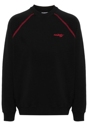 Marcelo Burlon County of Milan logo-embroidered cotton sweatshirt - Black