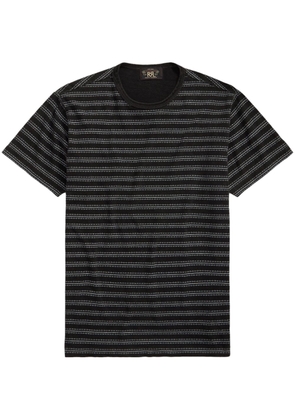Ralph Lauren RRL stripe-print cotton T-shirt - Black