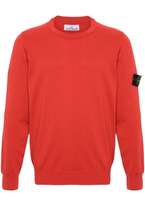 Stone Island Compass-badge fine-knit jumper - Red