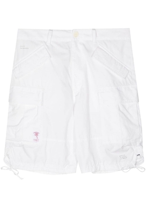 Undercover multi-pockets drawstring hem shorts - White