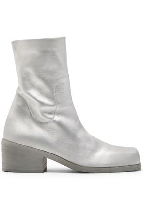 Marsèll Cassello leather ankle boots - Silver