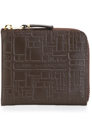 Comme Des Garçons Wallet 'Embossed Logo' wallet - Brown