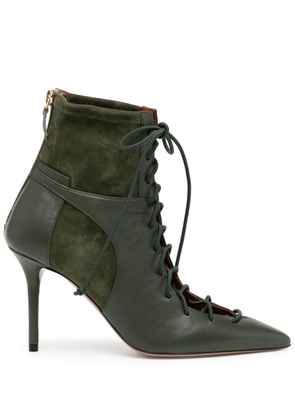 Malone Souliers Montana 85mm panelled lace-up boots - Green