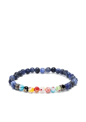 Tateossian floral-motif bead-embellished bracelet - Blue