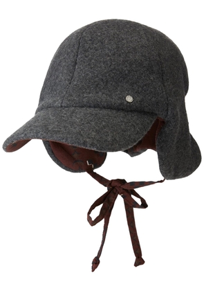 Maison Michel Tiger Flap cashmere hat - Grey