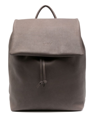 Marsèll logo-debossed leather backback - Grey