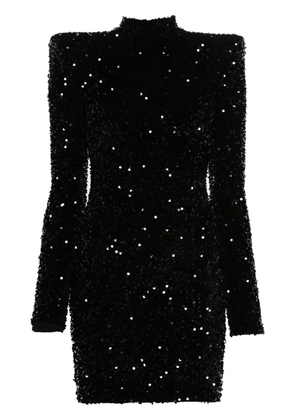 Elisabetta Franchi sequinned mini dress - Black