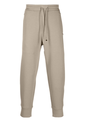 Emporio Armani drawstring tapered sweatpants - Grey