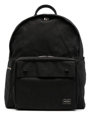 Porter-Yoshida & Co. Smoky logo-patch backpack - Black