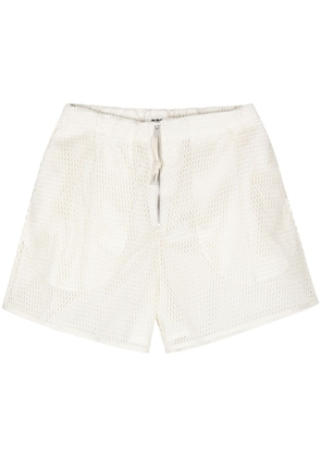 Jil Sander mesh cotton shorts - Neutrals