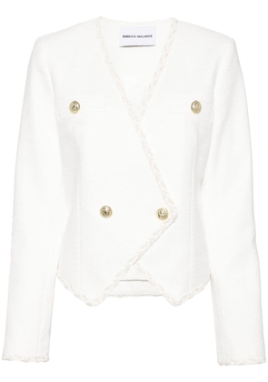 Rebecca Vallance Clarisse double-breasted bouclé jacket - White