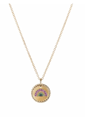 David Yurman 18kt yellow gold Rainbow Collectible sapphire necklace