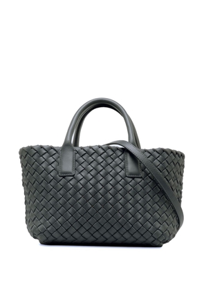 Bottega Veneta Pre-Owned 2012-2022 Mini Intrecciato Cabat satchel - Grey