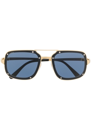 Cartier Eyewear Santos de Cartier square-frame sunglasses - Gold