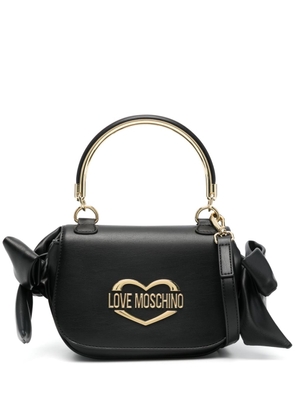 Love Moschino logo-lettering tote bag - Black