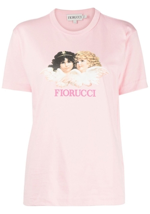 Fiorucci logo-print T-shirt - Pink