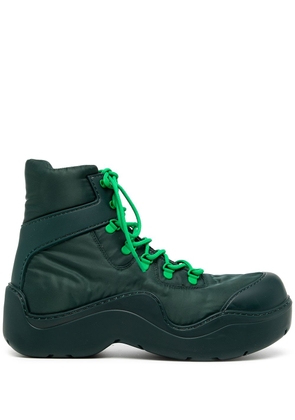 Bottega Veneta Puddle Bomber lace-up boots - Green