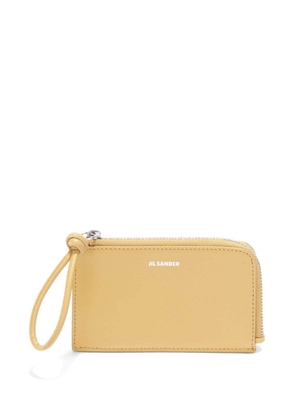 Jil Sander leather envelope coin purse - Yellow
